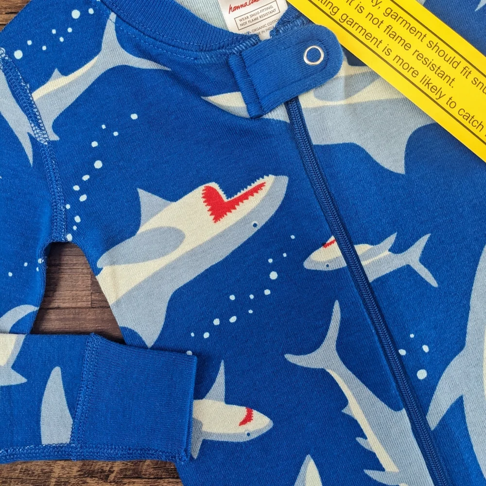 NWT Hanna Andersson Shark Sleeper Pajama